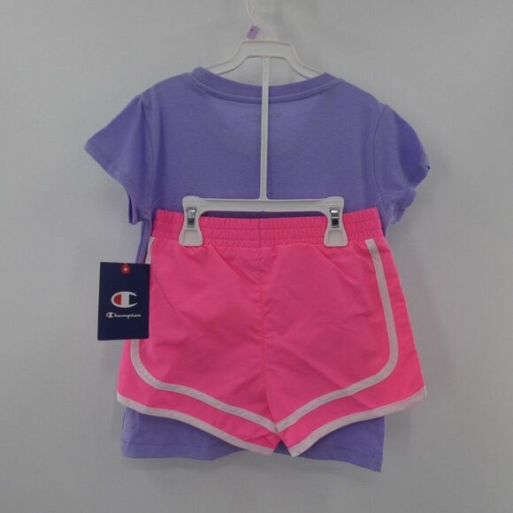 NWT Champion Enchanted Lilac Knockout Pink Two-Piece Matching Set Girls Size 6 - Picture 7 of 8